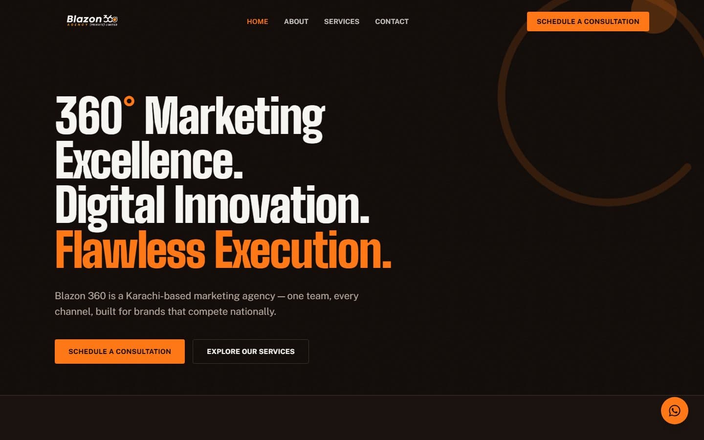 Blazon 360 website homepage